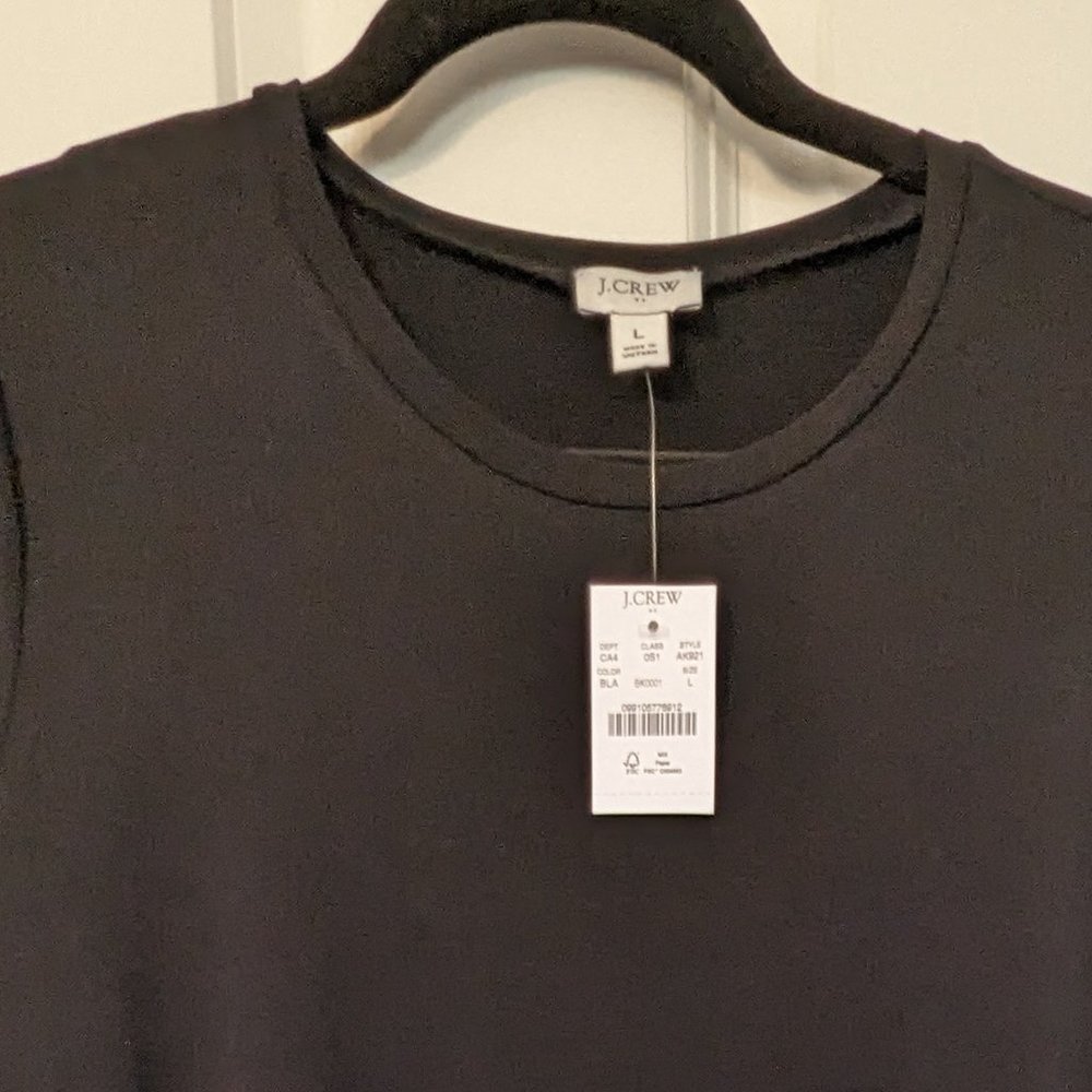 NWT Tags J. Crew Black Swing Dress